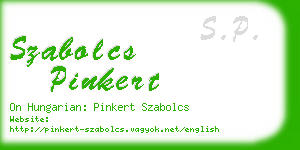 szabolcs pinkert business card
